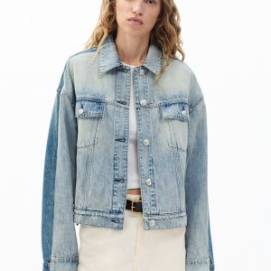 Ryan Denim Trucker Jacket York Spliced