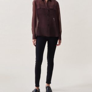 Sonica Organza Shirt Espresso