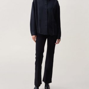 Irene Studded Top Black
