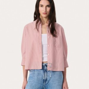 Lucia Striped Shirt Blush Stripe