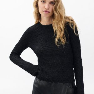 Ellie Lace Top Black