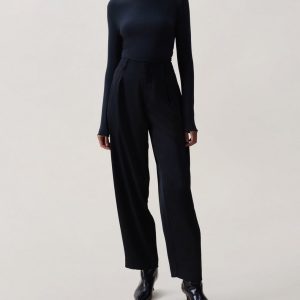 Douglas Satin Pants Black