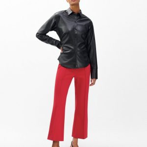 Irina Kick Flare Pants Dark Cherry