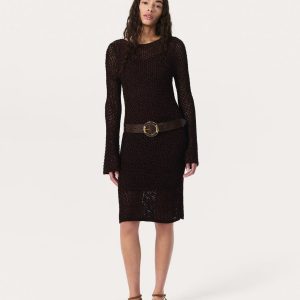Ellie Knit Mini Dress Brown
