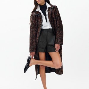 Neila Leather Shorts Black