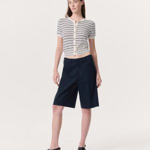 Banks Linen-Blend Shorts Salute