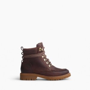 Cameron Leather Hiking Boots Mocha