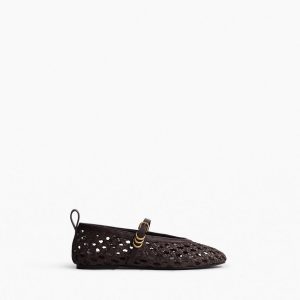 Spire Woven Faux Leather Mary Janes Dark Epresso Woven