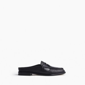 Carter Leather Mules Black