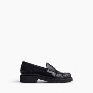 Corey Leather Loafers Black