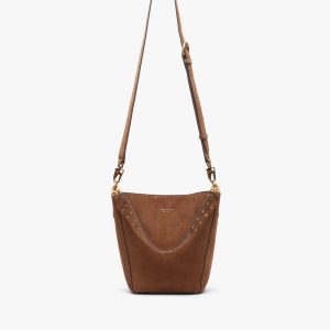 Parker Suede Bucket Bag Golden Brown
