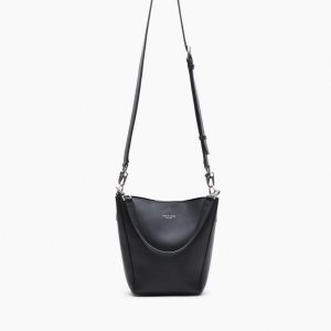 Parker Leather Bucket Bag Black