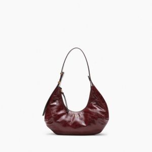 Hudson Leather Hobo Wine