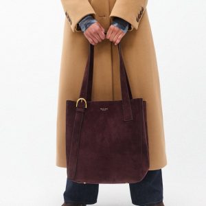 Parker Suede Tote Blackberry