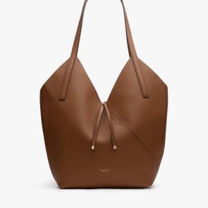 Alix Leather Tote Cognac