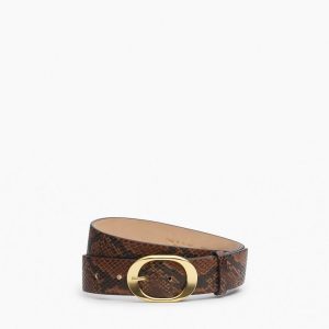 Vera Leather Belt Mocha Snake