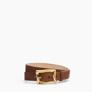 Waverly Suede Belt Chestnut Suede