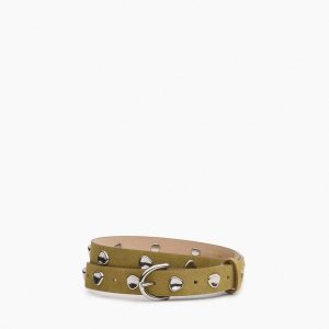 Brynn Suede Pebbled Belt Fennel Suede
