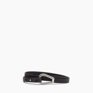 Elise Leather Waist Belt Black