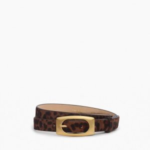 Rory Leopard Belt Leopard Hair Calf