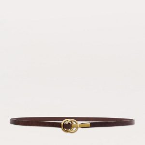Dakota Leather Belt Dark Espresso