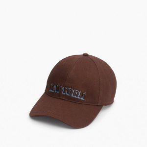 Harlow New York Baseball Cap Dark Espresso