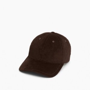 Harlow Corduroy Baseball Cap Dark Espresso Corduroy