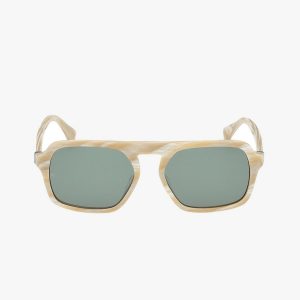 Marcus Square Aviator Sunglasses Bone Green