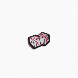 rb Embroidered Patch Rb Dice (Wht)