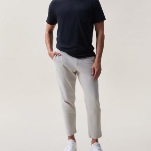 Brady Stretch Cotton Pants Natural Gray
