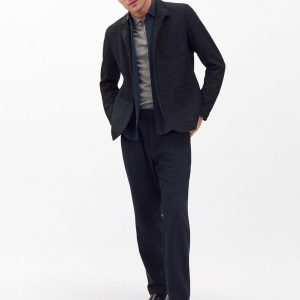 Evan Italian Wool Trousers Navy