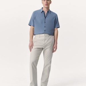 Haydon Straight Fit Striped Pants Grey Stripe