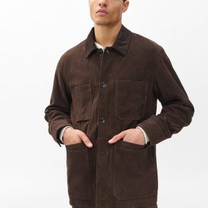 Graham Suede Chore Jacket Brown