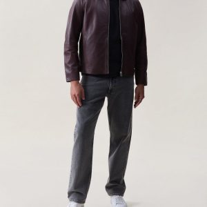 Matias Leather Jacket Espresso