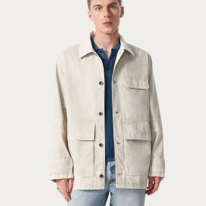 Strike Washed Canvas Jacket Chime Grey