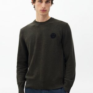 Sour Face Wool Sweater Army