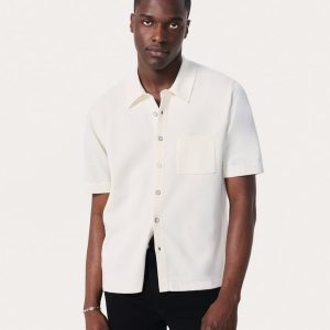 Dalton Knit Shirt White