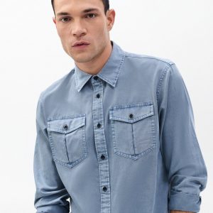 Finch Military Shirt Workwear Blue