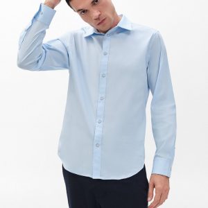 Patrick Poplin Shirt Light Blue