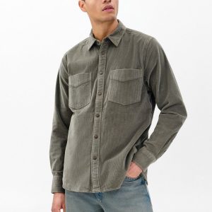 Corduroy CPO Overshirt Dark Green