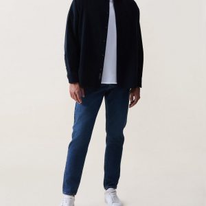 Mateo Cotton Corduroy Shirt Black