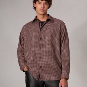 Matthew Plaid Shirt Brown Plaid