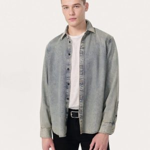 Finch Denim Shirt Worn Bleach