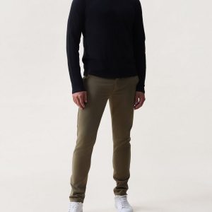 Classic Slub Cotton Long-Sleeve T Shirt Black