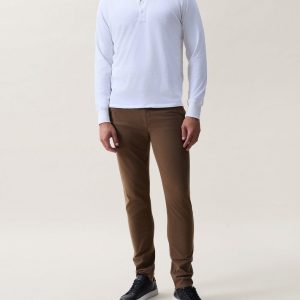 Classic Slub Cotton Long-Sleeve Henley White