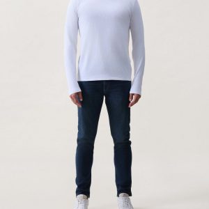 Classic Slub Cotton Long-Sleeve T Shirt Pale Pine