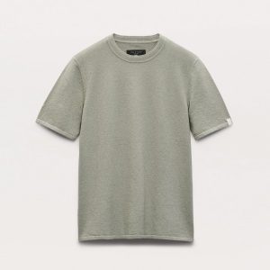 Zuma Knit T Shirt Leaf Grey