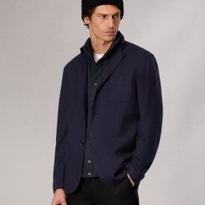 Achilles Knit Blazer Dark Sapphire