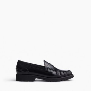 Chris Leather Loafers Black