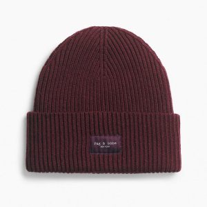 Blake Wool Beanie Burgundy